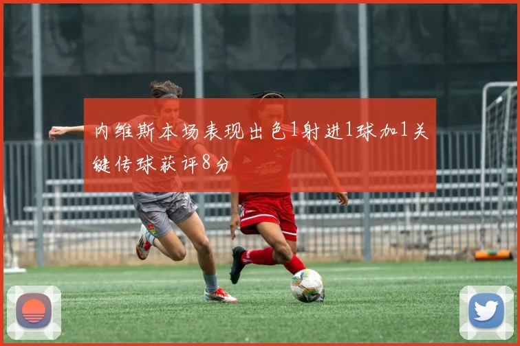 内维斯本场表现出色1射进1球加1关键传球获评8分